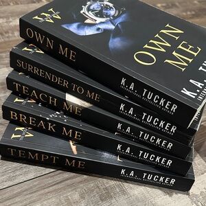K.A. Tucker Book Set with Black Covers